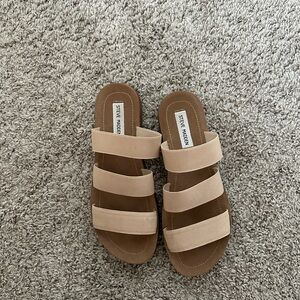 Steve Madden Beige and Brown Women's Sandals